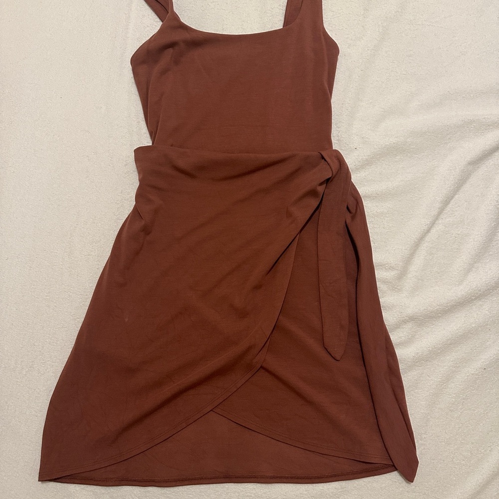 Aritzia Saturn Wrap Mini Dress